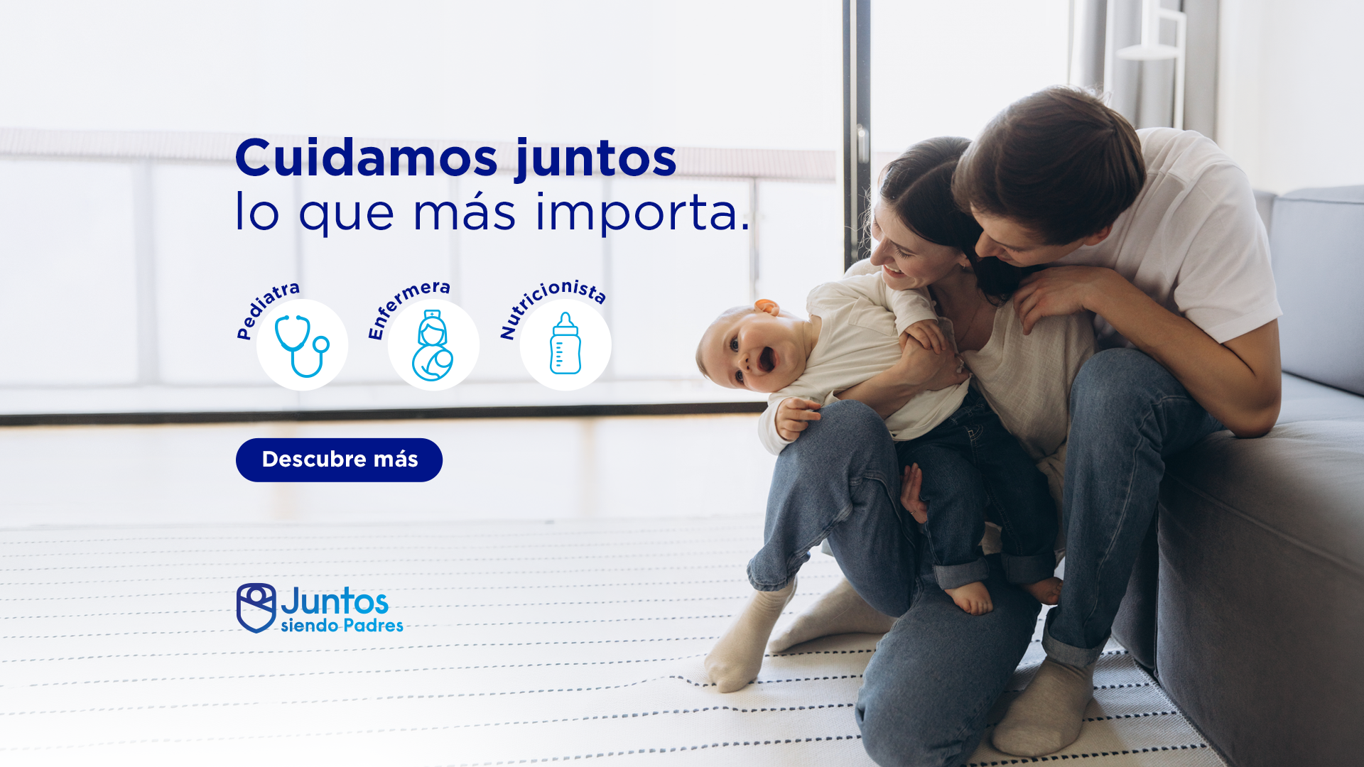 Almirón juntos siendo padres